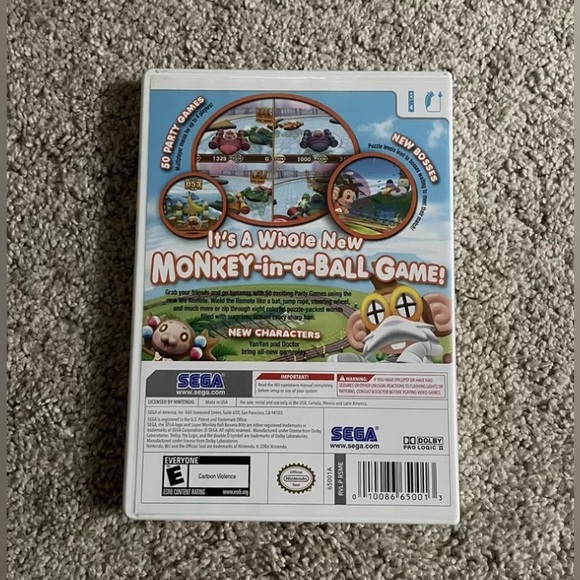 Super Monkey Ball: Banana Blitz (Nintendo Wii, 2006) - Picture 2 of 3
